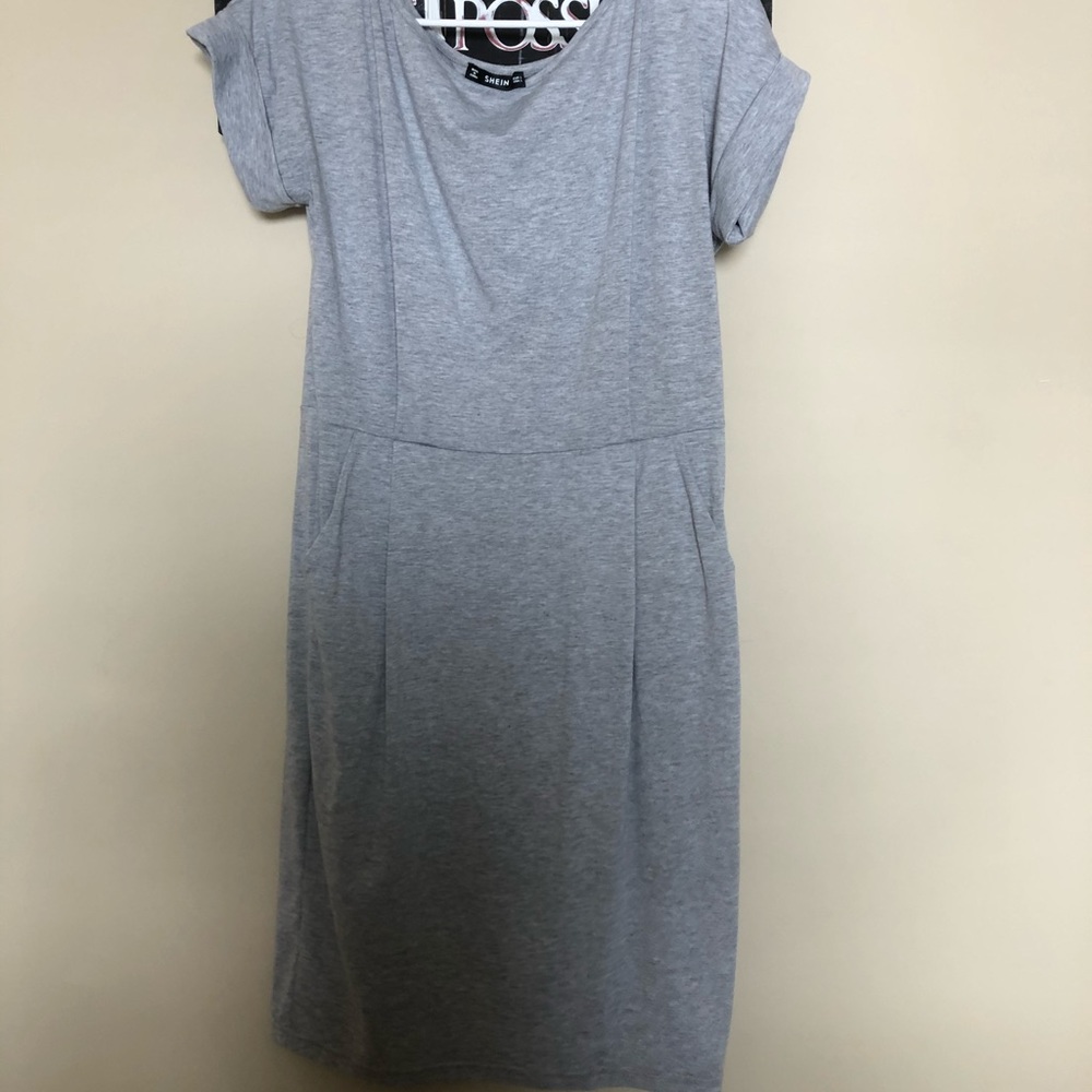 Grey T-shirt dress